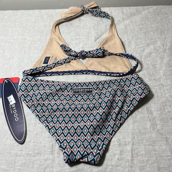 NWT Toobydoo Girl's Toddler Ready for The Beach Bikini Set Swimwear Size 1/2 T - Picture 3 of 6